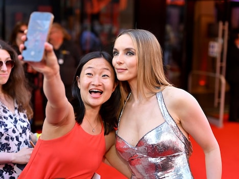 「28年後...」ワールドプレミアより、ジョディ・カマー（右）