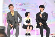 ドラマ「誘拐の日」に出演する（左から）江口洋介、永尾柚乃、斎藤工