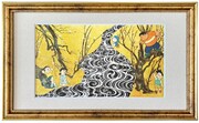 「映画ドラえもん のび太の絵世界物語」名画ジークレー版画「紅白梅屏風図」のイメージ