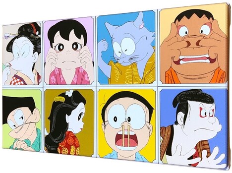 「映画ドラえもん のび太の絵世界物語」名画ファブリックボード「浮世絵オマージュ」のイメージ
