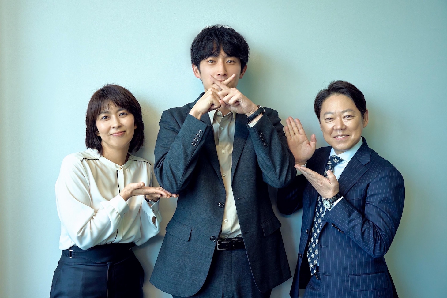 左から松たか子、杉野遥亮、阿部サダヲ