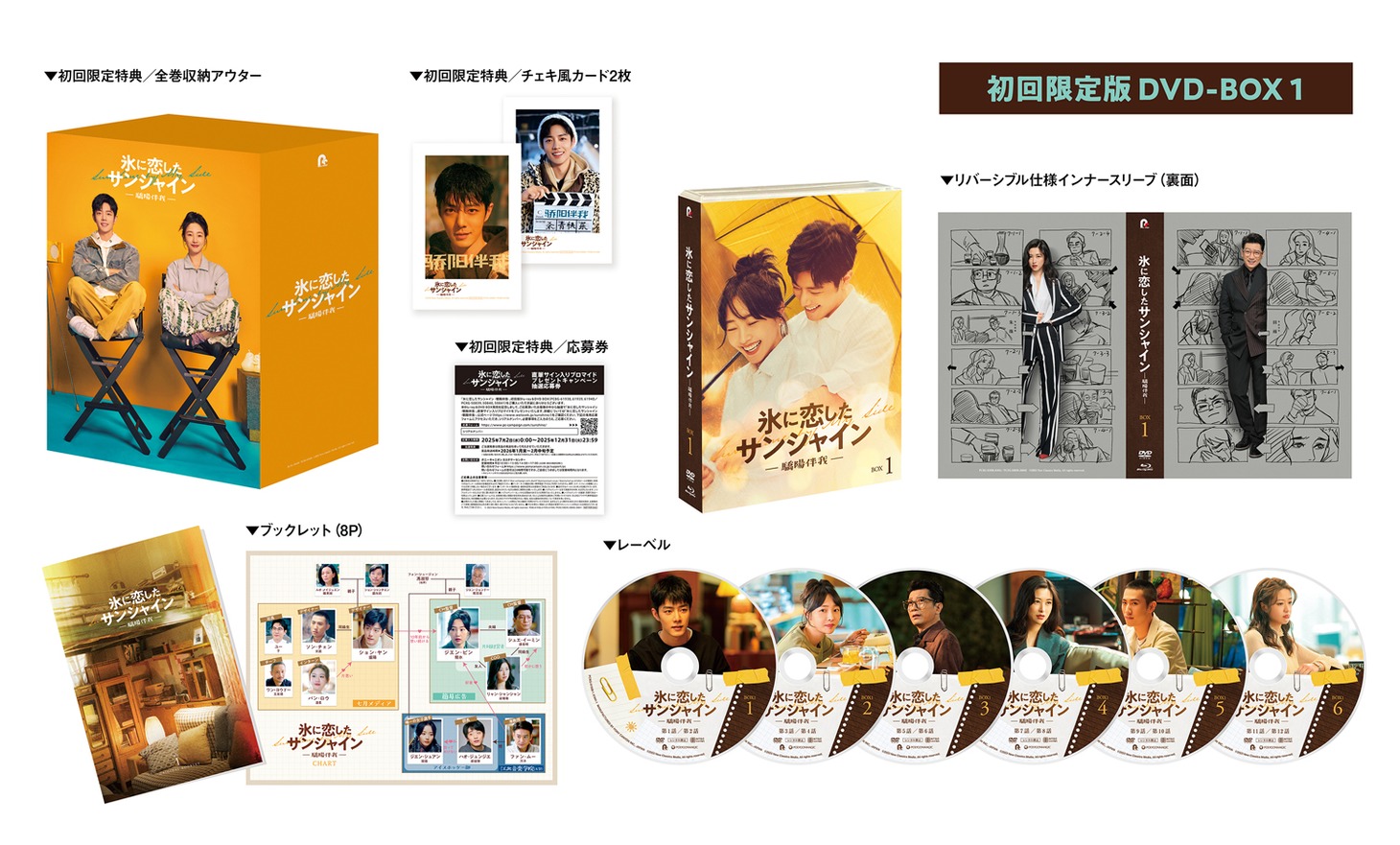 「氷に恋したサンシャイン -驕陽伴我-」初回限定版DVD BOX1の展開図