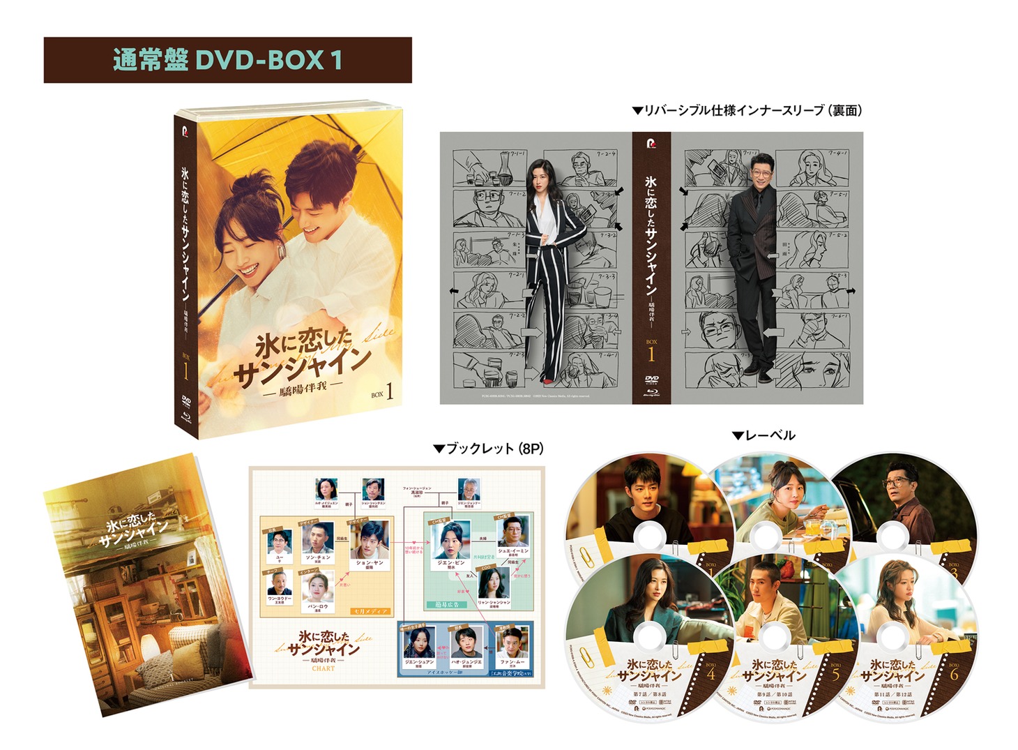 「氷に恋したサンシャイン -驕陽伴我-」通常版DVD BOX1の展開図