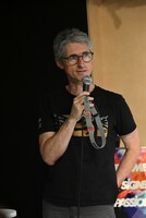 ゴダール展のキュレーターを務めたファブリス・アラーニョ