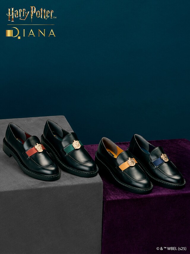 「ホグワーツ4寮」シリーズ ボリュームソールローファー（各税込2万350円）