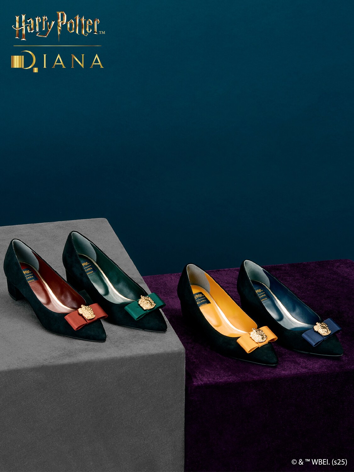 Harry Potter × DIANA ホグワーツ4寮シリーズ　リボンパンプス ホグワーツ4寮」シリーズ リボンパンプス（各税込1万9250円