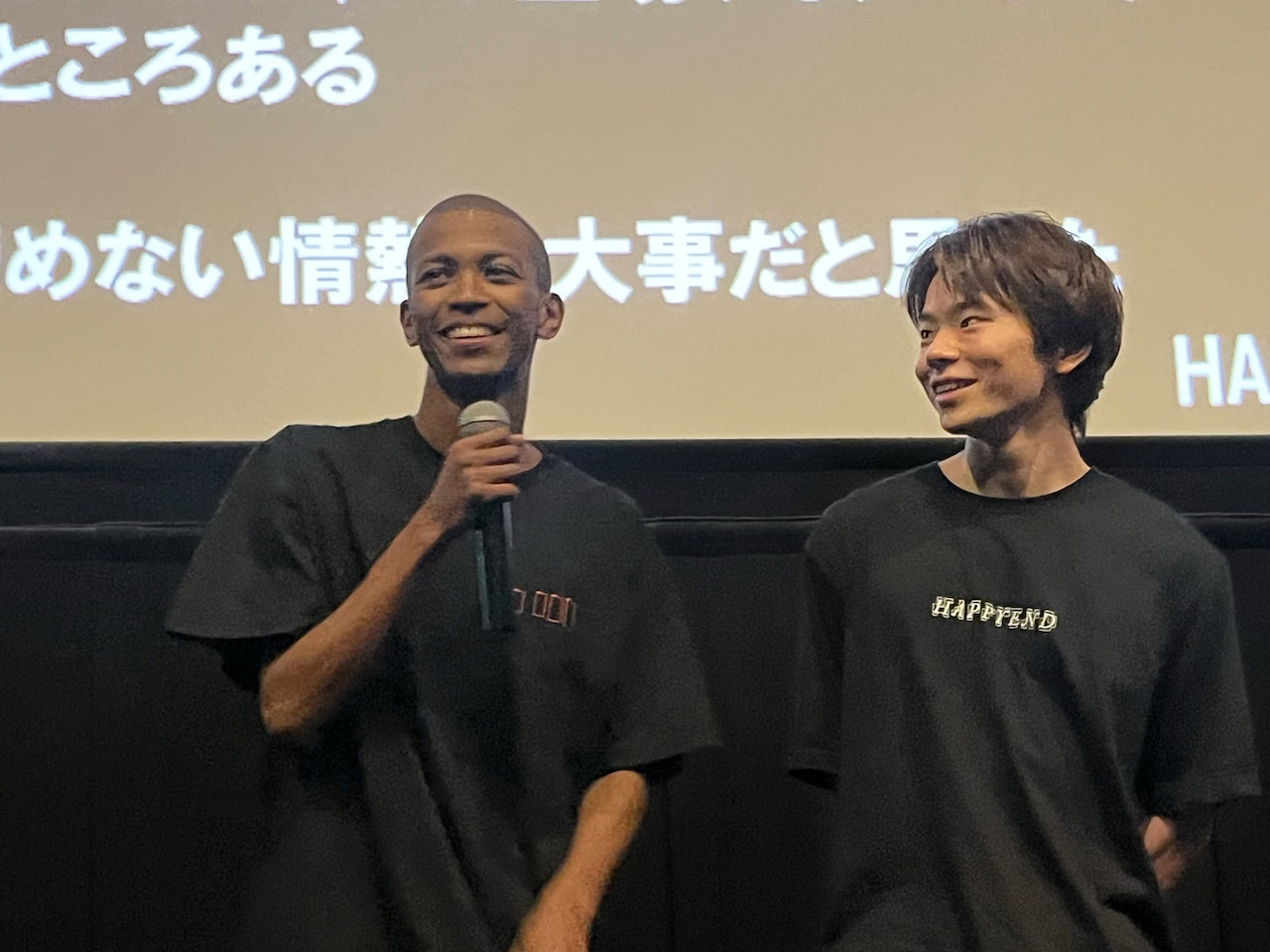 左からARAZI、林裕太 - 栗原颯人、日高由起刀ら「HAPPYEND」凱旋