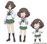 秋山優花里のキャラクター設定（CV：中上育実）