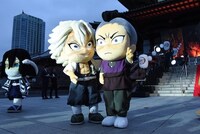 “みに隊士”の実弥との2ショットにウキウキする“みに隊士”の玄弥