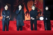 左から関智一、杉田智和、岡本信彦、上田麗奈