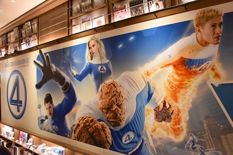 「SHIBUYA TSUTAYA COLLABORATION CAFE inspired by ファンタスティック・フォー」内観の様子