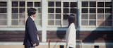 映画「アオショー!」新場面写真より、左からRAN(MAZZEL)演じる飯田悉平、山川ひろみ演じる波島沫乃