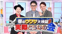 「巷のウワサ大検証！それって実際どうなの会」ビジュアル
