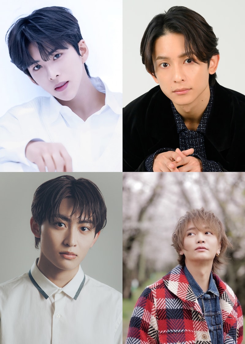 上段左から時計回りに森崎大祐、橋本祥平、浅沼晋太郎、日野友輔