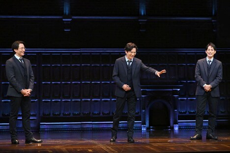 ゲネプロでハリー役俳優が最前列にずらりと並んでいた光景を説明する稲垣吾郎(中央)