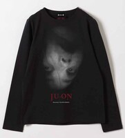 「呪怨」オフィシャルグッズ・「KAYAKO」ロングスリーブTシャツの前面（税込1万3200円・M / L / XL）