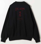 「呪怨」オフィシャルグッズ・KV CREWスェットの背面（税込1万6500円・M / L / XL）