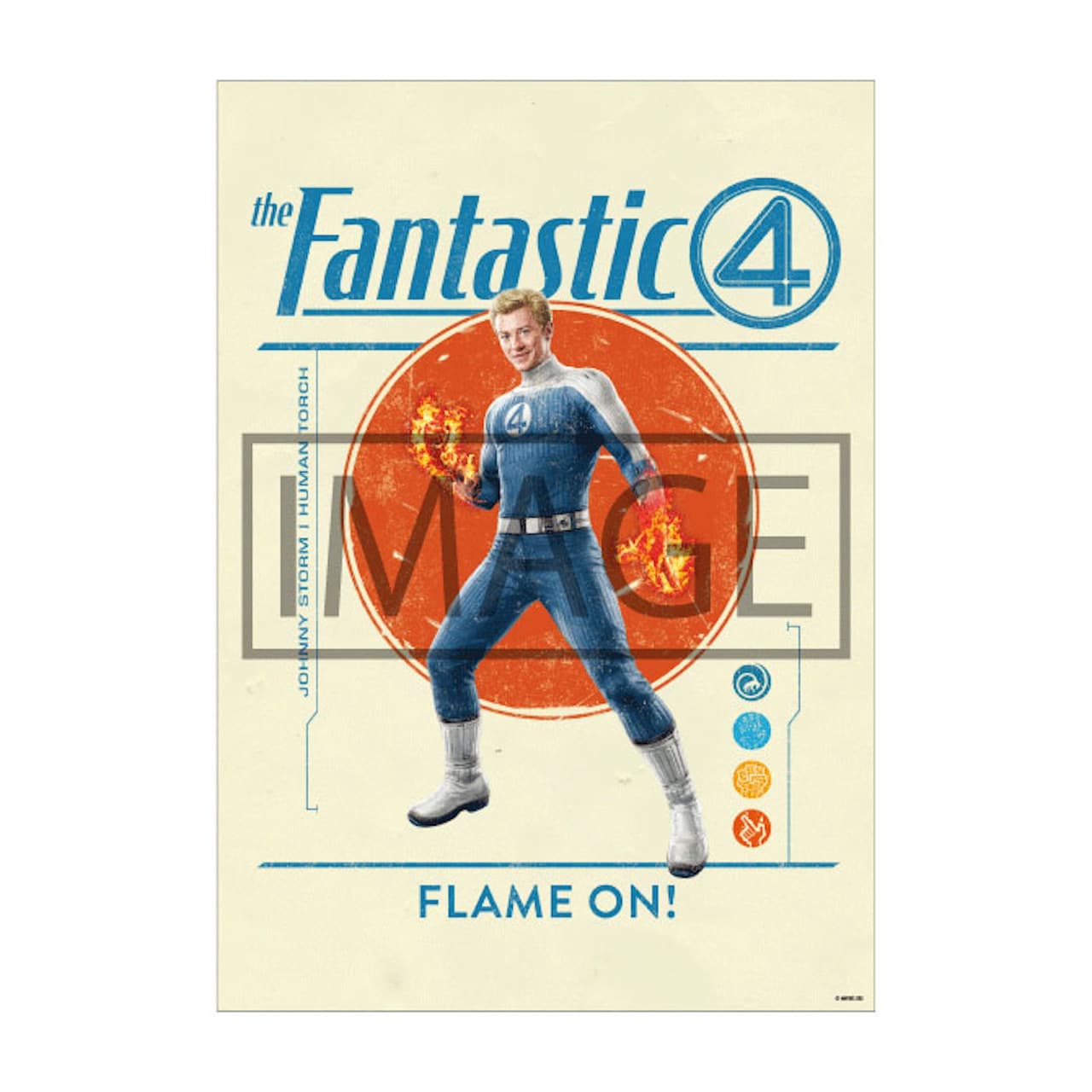 E賞のA2サイズポスター - 「ファンタスティック4」Happyくじ発売