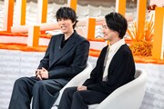 「あんぱん×RADWIMPS スペシャル」トークの様子。左から野田洋次郎、武田祐介