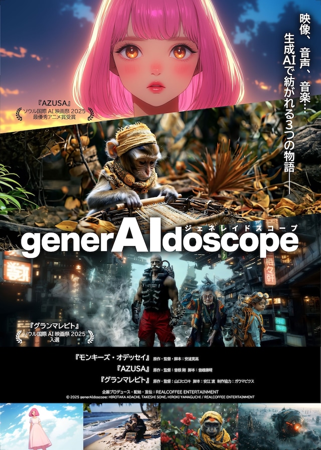 「generAIdoscope：ジェネレイドスコープ」ポスタービジュアル