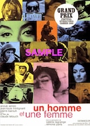 「男と女」オリジナルポスターデザイン版B5チラシ