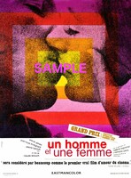 「男と女」オリジナルポスターデザイン版B5チラシ