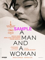 「男と女」オリジナルポスターデザイン版B5チラシ