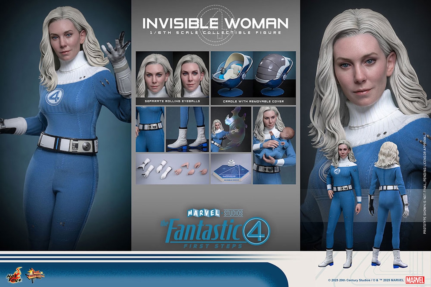 【ムービー・マスターピース】「ファンタスティック4：ファースト・ステップ」1/6スケールフィギュア インビジブル・ウーマン