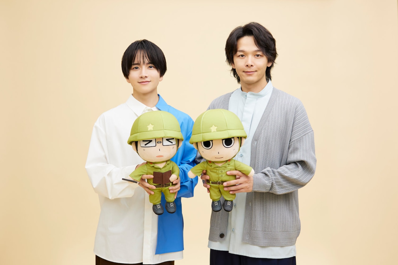 「ペリリュー －楽園のゲルニカ－」に声優出演した板垣李光人（左）、中村倫也（右）