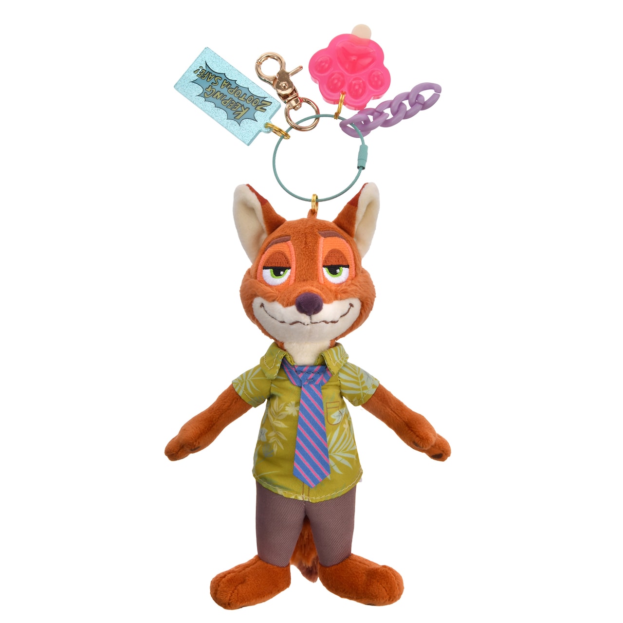 ディズニー ニック・ワイルド バッジつきキーチェーン　ズートピア ズートピア」の新グッズ「ZOOTOPIA COMIC STYLE」ぬいぐるみキー