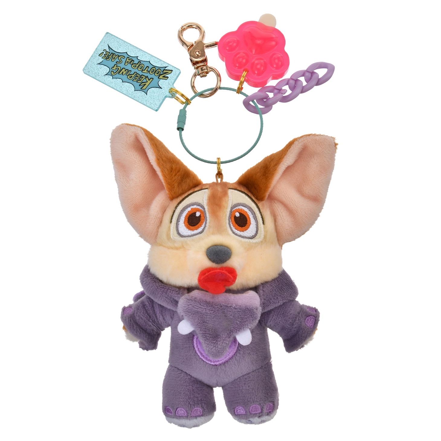 「ズートピア」の新グッズ「ZOOTOPIA COMIC STYLE」ぬいぐるみキーチェーン ゾウフィニック（税込3000円）