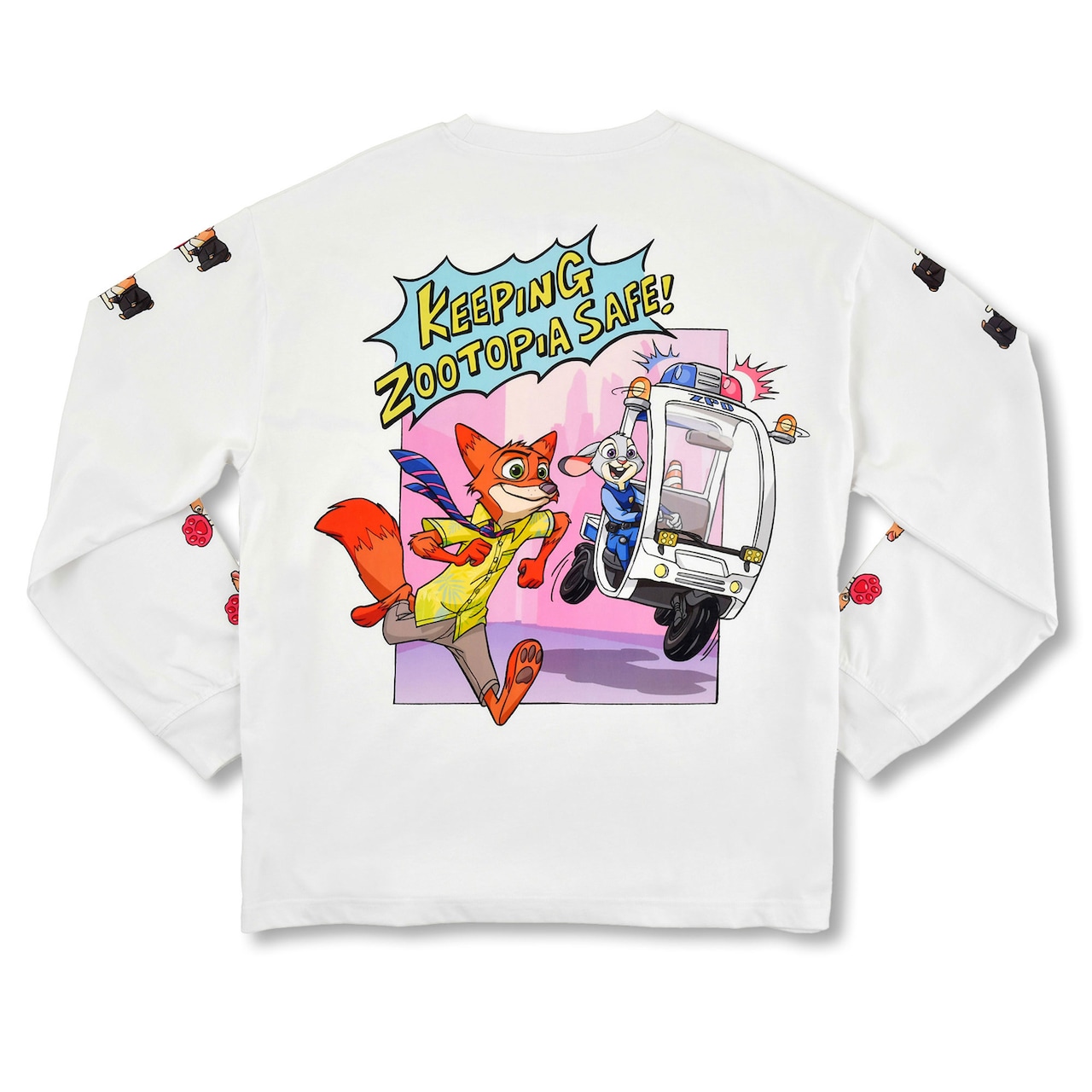 ズートピア 長袖Tシャツ ZOOTOPIA COMIC STYLE JDS - Zootopia Comic Style Long Sleeve T-Shirt 