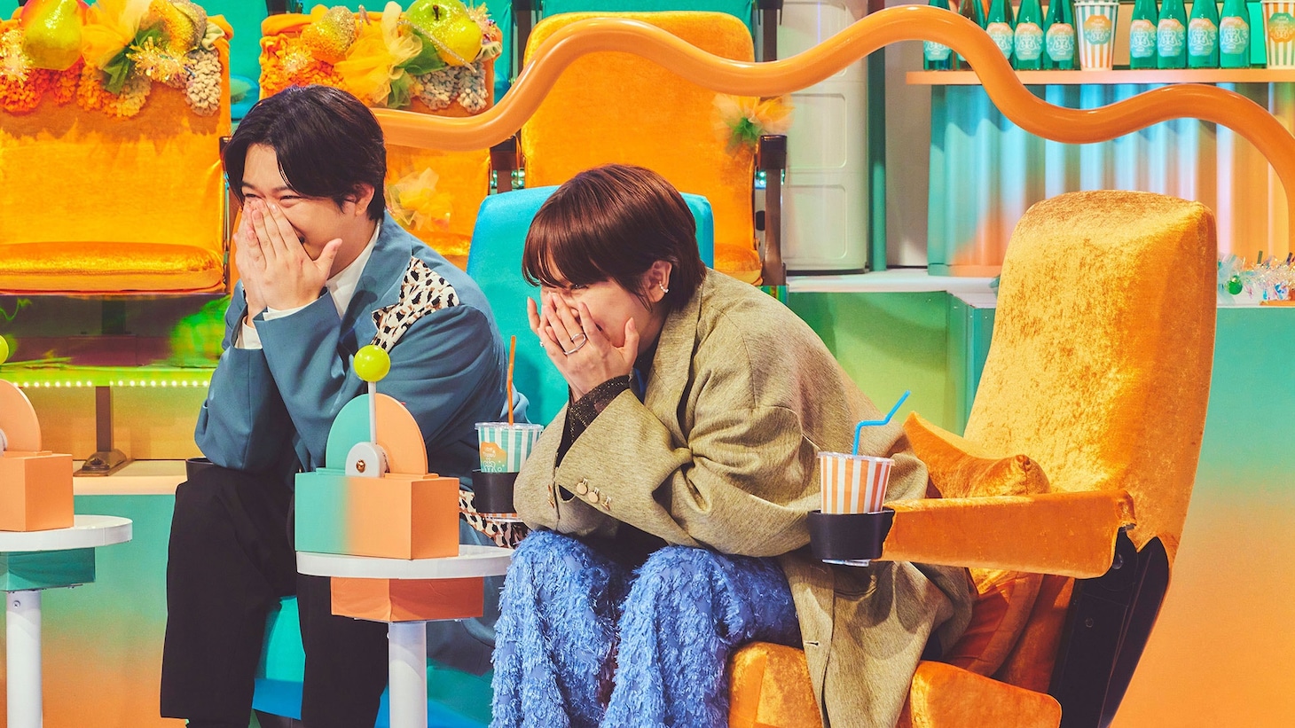 「セフレと恋人の境界線」MCの千葉雄大（左）とサーヤ（右）
