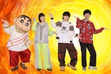 左からしんのすけ、Saucy Dog
