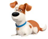 「ペット2」より、気が小さいテリア系雑種犬のマックス（声：バナナマン設楽統）