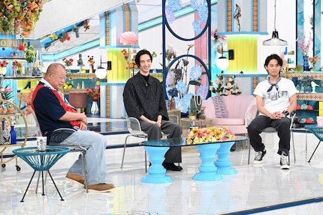 「A-Studio+」8月8日放送回の様子。左から笑福亭鶴瓶、清水尋也、藤ヶ谷太輔