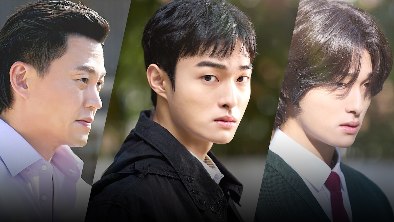 韓国ドラマ「ヤクザの俺が高校生になった」ビジュアル。左からキム・ドゥクパル役のイ・ソジン、ソン・イホン役のユン・チャニョン、チェ・セギョン役のボン・ジェヒョン