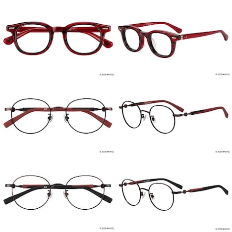 DEADPOOL MODEL メガネ3種（1万2200円～1万5500円 / セットレンズ代込）