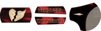 DEADPOOL & WOLVERINE MODELには、2人の関係を象徴するようなハート型アイコンのパーツとそれぞれのロゴが配置されている