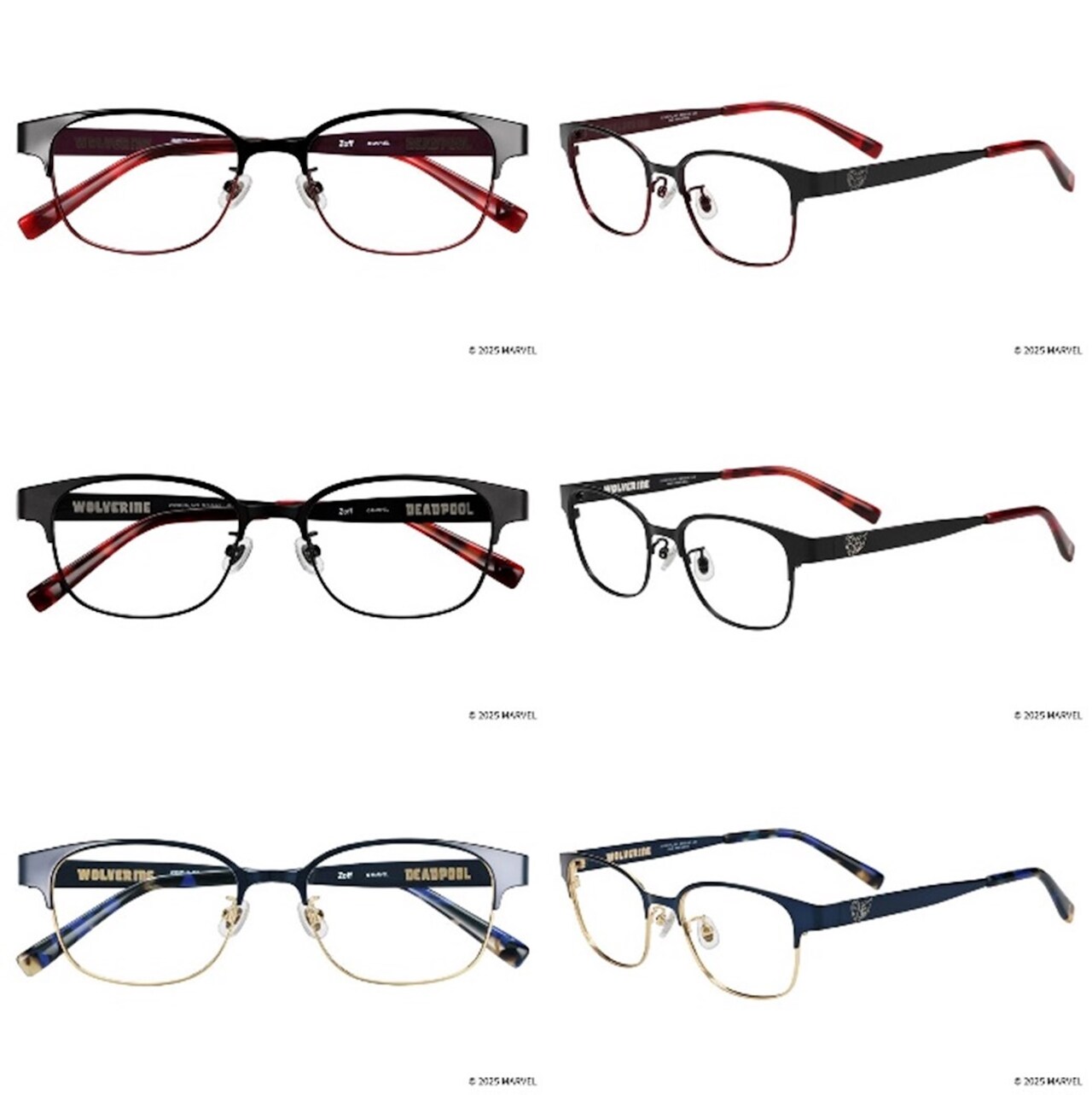 DEADPOOL & WOLVERINE MODEL メガネ3種（1万2200円 / セットレンズ代込
