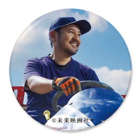 安田淳一リバイバル上映にて同じ劇場で3作品を鑑賞するともらえるオリジナル缶バッジ