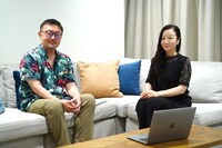 左から白央篤司、井嶋ナギ。千葉望はリモートで参加した