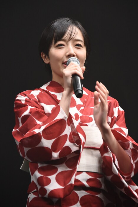 「火喰鳥を、喰う」完成披露試写会より、森田望智