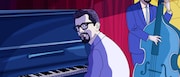 「ボサノヴァ~撃たれたピアニスト」場面写真 配給:2ミーターテインメント、ゴンゾ ©2022 THEY SHOT THE PIANO PLAYER AIE – FERNANDO TRUEBA PRODUCCIONES CINEMATOGRAFICAS, S.A. – JULIÁN PIKER & FERMÍN SL – LES FILMS D’ICI MÉDITERRANÉE – SUBMARINE SUBLIME – ANIMANOSTRA CAM, LDA – PRODUCCIONES TONDERO SAC. ALL RIGHTS RESERVED.