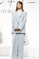 「秒速5センチメートル」完成報告会より、宮﨑あおい