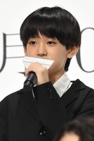 「秒速5センチメートル」完成報告会より、上田悠斗