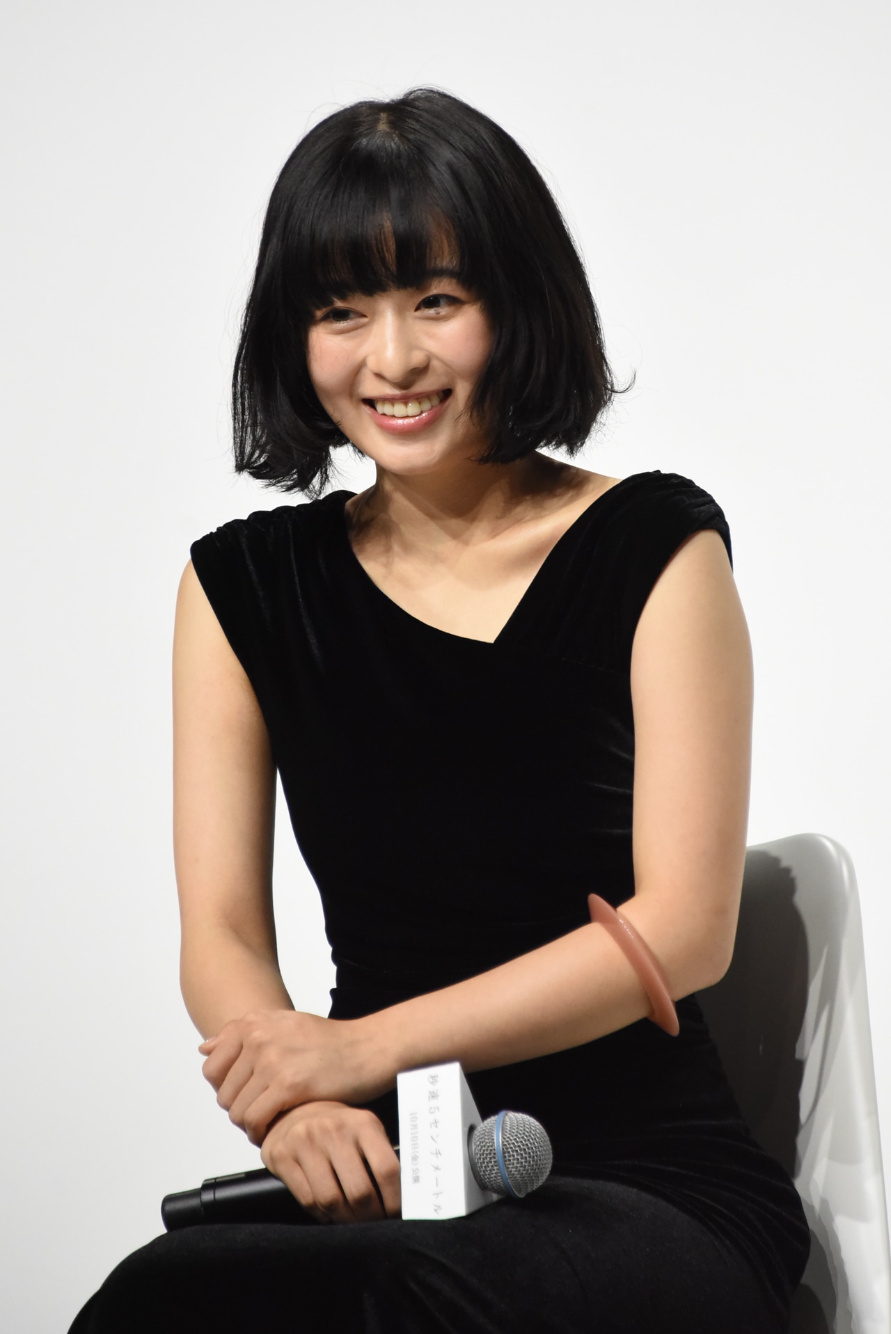 「秒速5センチメートル」完成報告会より、森七菜