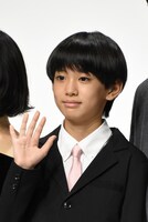 「秒速5センチメートル」完成報告会より、上田悠斗