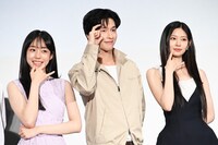 「君の声を聴かせて」ジャパンプレミアの様子。左からノ・ユンソ、ホン・ギョン、キム・ミンジュ