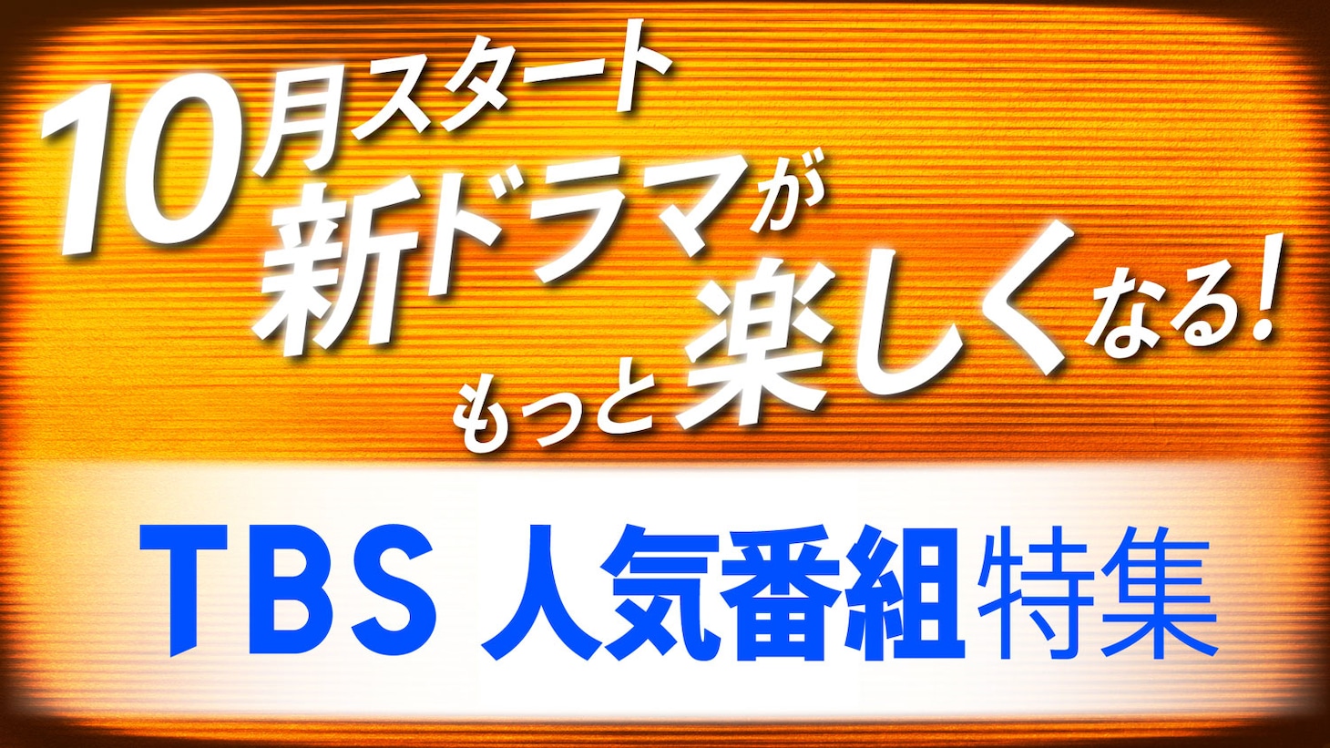 「TBS人気番組特集」バナー